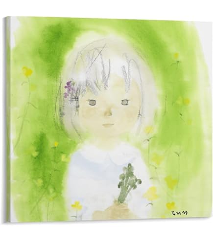 Amazon.co.jp: いわさきちひろ 水彩画 子供 花 ポスター (10) アート